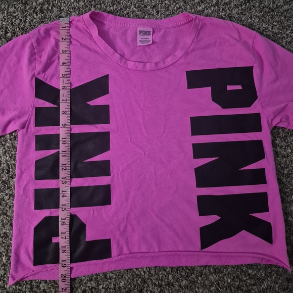 Victoria's Secret Pink, Pink and Black Crop Top - Picture 3 of 3